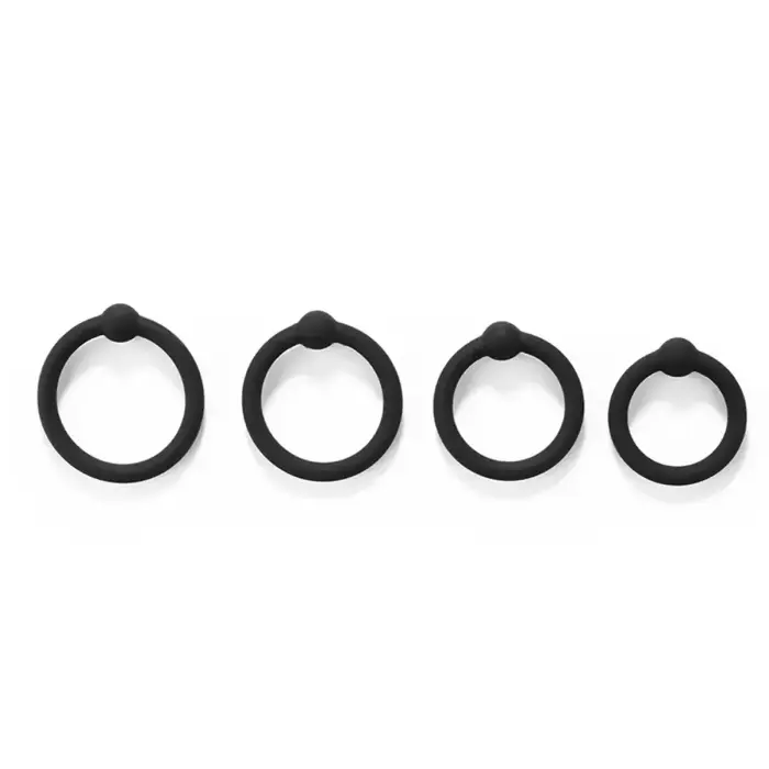 Kiotos X silikona dzimumlocekļa glans gredzenu komplekts Foto 2