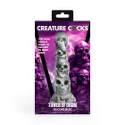 Tower of Doom – skull tower fantasy silicone dildo – grey — Photo 3