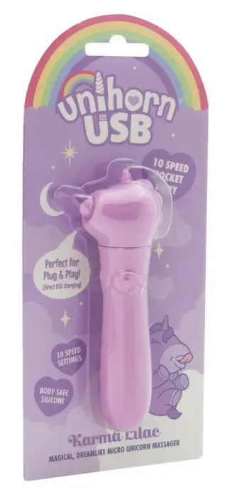Unihorn Karma Mini Vibrator – 14.3 cm (5.6″) – Purple
