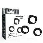 Addicted Toys Set of 3 Black Silicone Support Rings – Adjustable Sizes — Photo 1