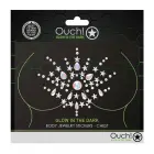 Ķermeņa rotaslietu uzlīmes – krūtis – spīd tumsā Foto 1