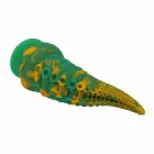 POWER MONSTERS Abyssal Colossus – fantāzijas silikona dildo – taustekļu faktūra, divkrāsu – zaļš un dzeltens – 22,5 cm / Ø 6 cm — Foto 5