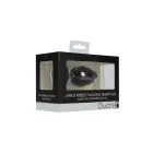 Ribbed Diamond Heart Anal Plug – L – Black — Photo 1