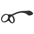 Black Velvets кольцо для члена и яиц – 22.5 cm – черный — Фото 3