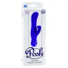Posh dubultais vibrators ar G-punkta uzgali un klitora stimulatoriem – 10 cm (4″) – violets Foto 3