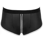 Svenjoyment Herren Jock – men's sporty jock with white piping and zip – black – S — Photo 6