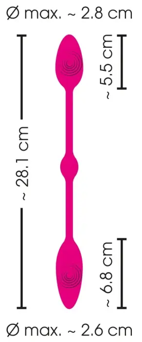 Sweet Smile RC Double Pleasure vibratori – rozā Foto 14