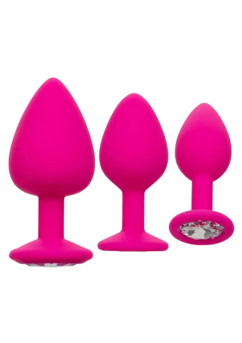 Cheeky Gems 3 daļu anālās apmācības komplekts – Rozā
