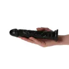 Italian Realistic Dildo with Suction Cup – 16.5 cm (6.5″) – Black — Photo 5