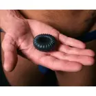 Perfect Fit Ribbed Ring Black – Flexible SilaSkin Comfort Ring — Photo 4