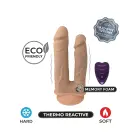 Silex-D Vibrating Double Penetration Dildo – 20 cm (8″) – Skin — Photo 2