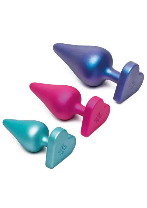 ROMP Luster Anal Training Kit – 3-Piece Set with Heart-Shaped Bases