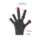 Silicone Stimulation Glove - Black Photo