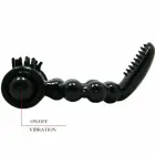 Baile Sweet Ring Dual-Stimulation Silicone Intimate Ring – Black — Photo 3