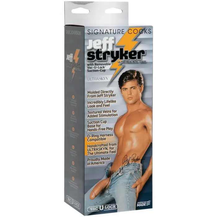 Jeff Stryker reālistisks dildo – 25.4 cm (10″) – Balts