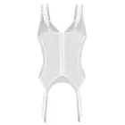 Obsessive Arrowel korsete ar zeķturiem – balta – 2XL/3XL — Foto 7
