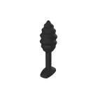 Swirl Anal Plug – 9.2 cm (3.6″) – Black — Photo 5