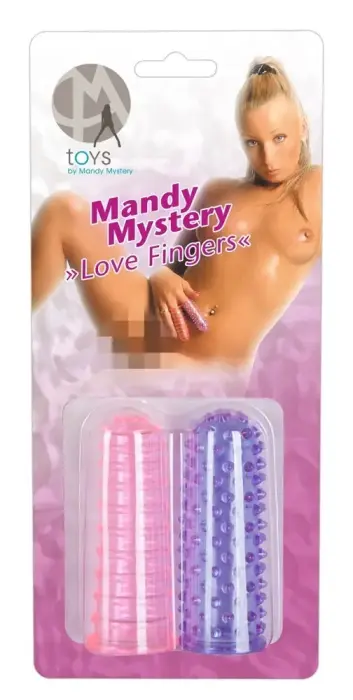 Mandy's Love Fingers 2 vnt. – rožinis ir violetinis