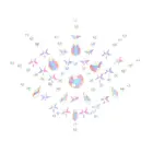 Ķermeņa rotaslietu uzlīmes – krūšu daļai Foto 2