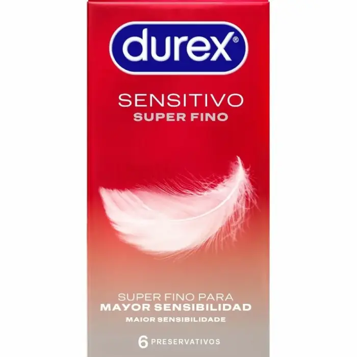 Durex Sensitive Total Contact ypač ploni prezervatyvai – 6 vnt.