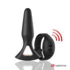 ANBIGUO Alexandru silikona intīmais spraudnis ar WATCHME pulti – 13.6 cm (5.35″) – melns — Foto 3