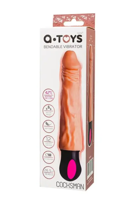 A-TOYS Реалистичный вибратор с подогревом – 20.5 cm