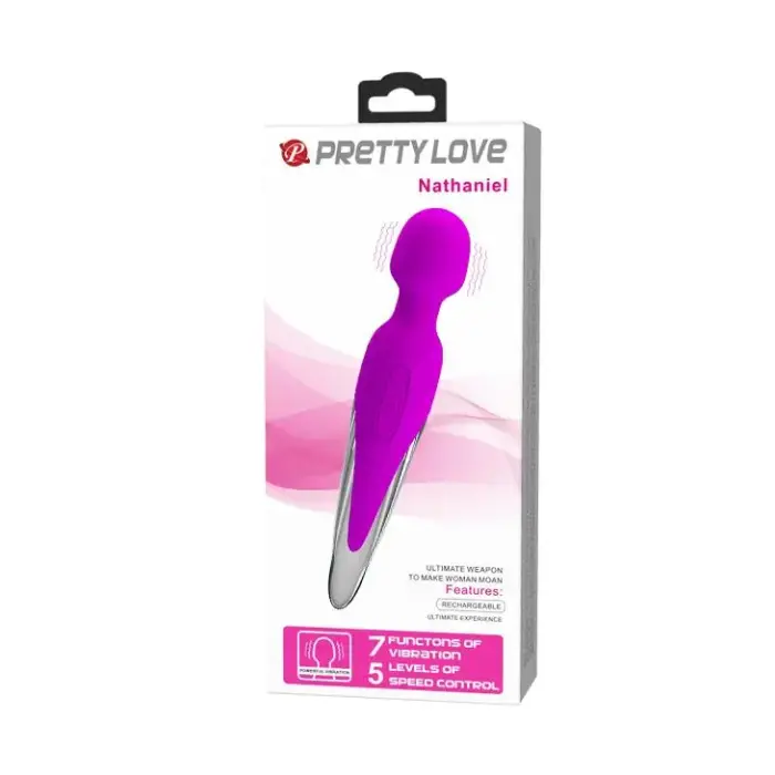 PRETTY LOVE NATHANIEL wand вибратор с 7 функциями