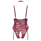 Cottelli CURVES pitsist bodi avatud jalgevahega – punane – 2XL — Foto 8