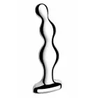 b-Vibe Stainless Steel Beaded Intimate Trainer – пробка с шариками, нержавеющая сталь – серебристый – 12,9 см, 480 г — Фото 5