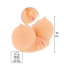 Busty Bimbo masturbaator – nahavärv — Foto 1