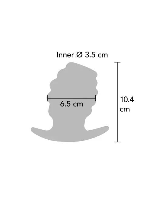 Invader atviras kištukas XL – 23+ cm – Juodas Photo