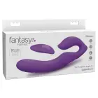 FFH Her Ultimate bezsiksnas strapon vibrators – 22.2 cm (8.75″) – rozā — Foto 1