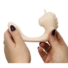 Unihorn C-Horse Coral Throb divējāds vibrators – 15 cm – Oranžs — Foto 7