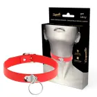 Coquette Chic Desire Vegan Leather Adjustable Red Collar – 41cm — Photo 1