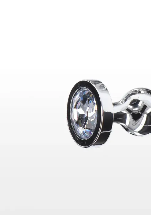 Dimanta zvaigžņu anālais spraudnis L – Liels – Sudrabs Foto 2