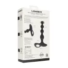LEVELZ Beaded Vibrating Silicone Anal Device with Remote – Black — Photo 2