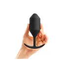B-Vibe Snug Plug 4 Weighted Anal Plug – 14.5 cm (5.7″) – Black — Photo 5
