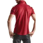 RMCarlo001 Red Wet Look Shirt – XXL — Photo 2