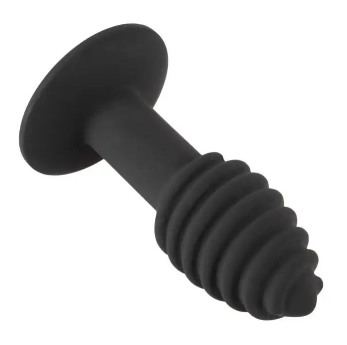 Black Velvets Twist Butt Plug – 10.7 cm – Black Photo