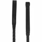 DARKNESS Fetish Whip Black 60cm – PVC jojimo botaginė — Nuotrauka 2