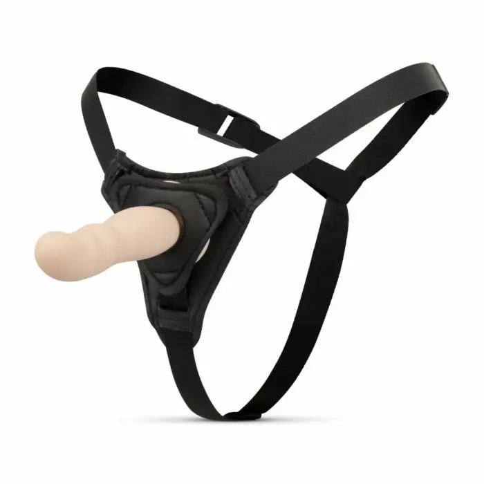 TOYJOY Strap-On System regulējama silikona josta – 18 cm (7″) – melns