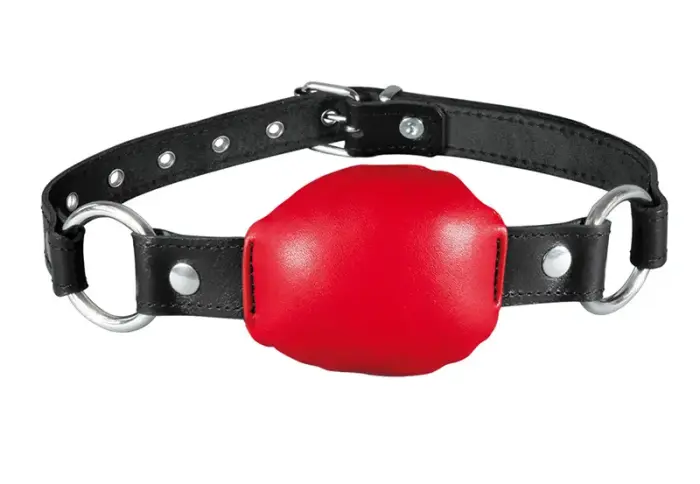 Silence Leather O-Ring Gag – Red