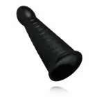 BUTTR Devil Dog Ribbed Anal Plug – 19 cm – Black — Photo 3