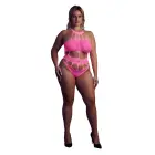 OUCH! Body with Grecian Neckline – Neon Pink – Plus Size — Photo 7