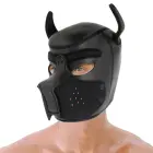 Darkness Neoprene Dog Mask L – Adjustable Removable Muzzle – Black/Red — Photo 5