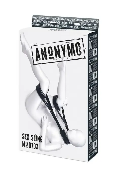 Anonymo фиксирующий ремень из искусственной кожи – чёрный – 145 cm