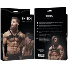 Fetish Submissive Attitude Men's Brigade Eco-Leather Adjustable Chest Harness – Black – One size — Photo 2