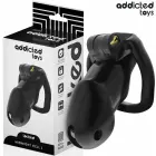 Addicted Toys Locked Midnight Cell L izmēra anatomisks šķīstības būris – melns – 107 mm — Foto 1