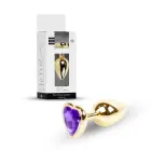 Plug-Jewellery Gold Heart anaaltapp – 7 cm – Lilla — Foto 9