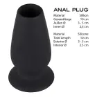Lust Tunnel Plug M – 10 cm (4″) – Juodas Photo